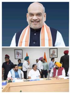 हरियाणा पंजाब जल विवाद (SYL)-भगवंत मान, नायब सैनी, और इंपैक्ट प्लेयर अमित शाह