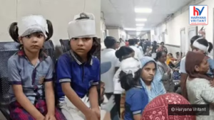 फरीदाबाद: स्कूल की छत पर गिरी दीवार, मलबे में दबे बच्चे, 4 गंभीर